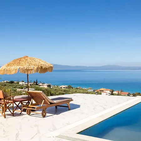 Seaview Getaway With Pool & Panoramic Views Appartement Verga Kalamata